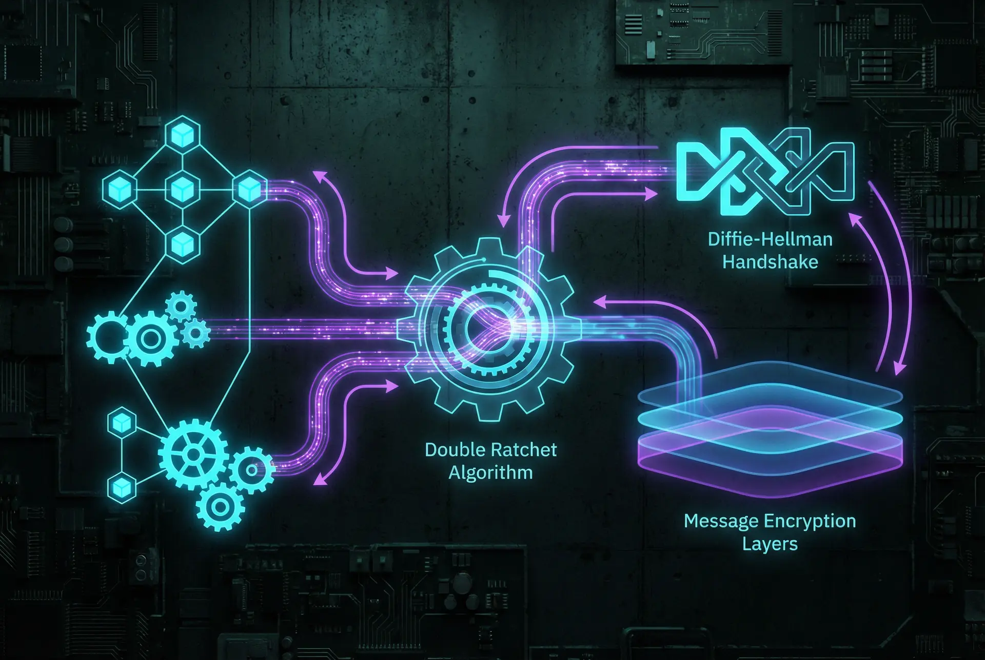 Signal协议加密原理图 - 51黑料 | 双棘轮算法